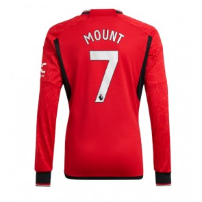 Manchester United Mason Mount #7 Replica Home Stadium Shirt 2023-24 Long Sleeve